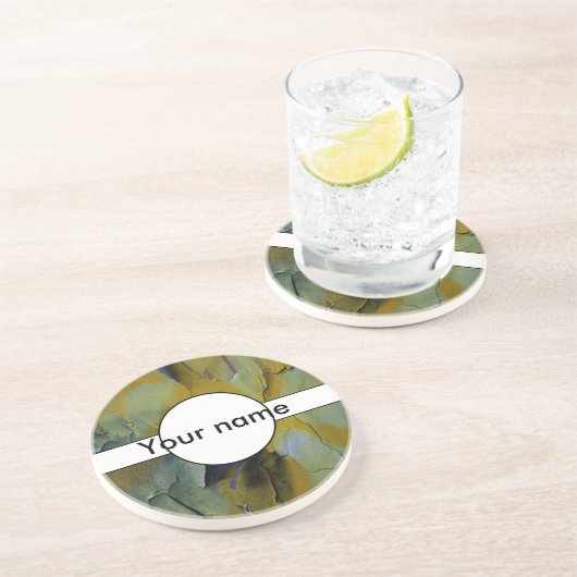 Dessous De Verre En Grès Peinture d'épluchage (Côté)