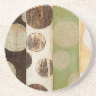 Dessous De Verre En Grès Peinture du bois de panneau de ton de la terre