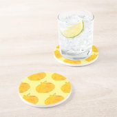 Dessous De Verre En Grès Peinture Motif citrouille aquarelle (Côté)