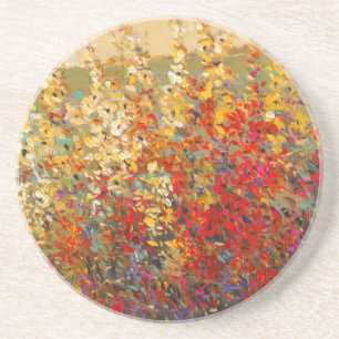 Dessous De Verre En Grès Peinture murale lumineuse de jardin des fleurs