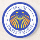 Dessous De Verre En Grès pèlerins de Saint-Jacques-de-Compostelle (Devant)