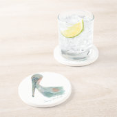 Dessous De Verre En Grès Pélican à l'aquarelle (Côté)