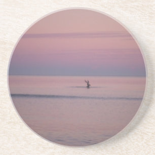 Dessous De Verre En Grès Pelican and Sunset sky at Sullivan's Island
