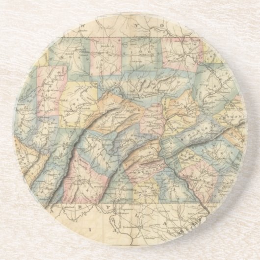 Dessous De Verre En Grès Pennsylvanie 8 (Devant)
