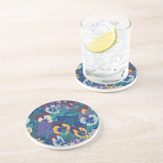 Dessous De Verre En Grès Pensées (Côté)