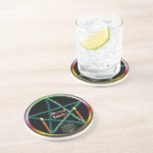 Dessous De Verre En Grès Pentacle Imbolc (Côté)