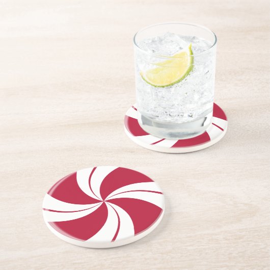 Dessous De Verre En Grès Peppermint (Côté)