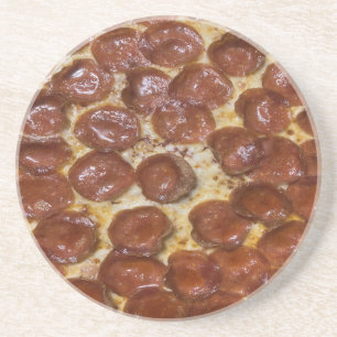 Dessous De Verre En Grès Pepperoni Pizza