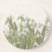 Dessous De Verre En Grès Perce-neige (Devant)