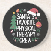 Dessous De Verre En Grès Père Noël Favorite Phytothérapie Crew Noël (Devant)