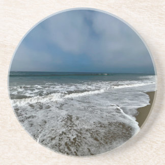 Dessous De Verre En Grès Père Noël Monica Beach en automne.