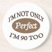 Dessous De Verre En Grès Perfectionnez 90 ans (Devant)