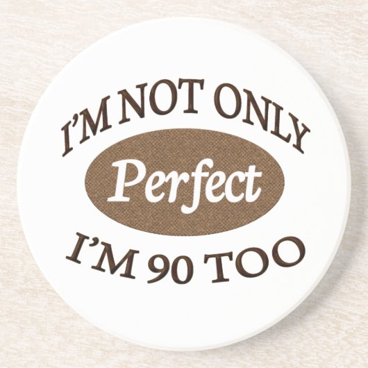 Dessous De Verre En Grès Perfectionnez 90 ans (Devant)