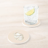 Dessous De Verre En Grès Perles Blanches d'Oeuf (Côté)