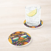 Dessous De Verre En Grès Perroquet du Cinco De Mayo (Côté)