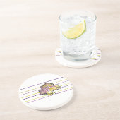Dessous De Verre En Grès Perroquet poisson joie d'été (Côté)