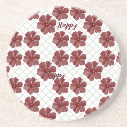 Dessous De Verre En Grès Personalized  (Devant)