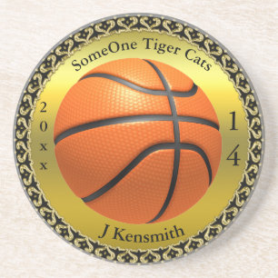 Dessous De Verre En Grès Personalized Basketball Champions League design