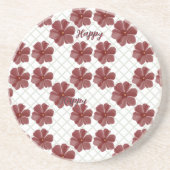 Dessous De Verre En Grès Personnalisé (Devant)