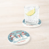 Dessous De Verre En Grès Personnalisé (Côté)