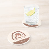 Dessous De Verre En Grès Personnalisé Boho Arc-en-ciel OT ergothérapie (Côté)