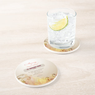 Dessous De Verre En Grès Personnalisé Nom et année Nun, 60e Anniversaire Re