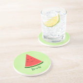 Dessous de verre en grès personnalisé Pastèque Mig (Côté)