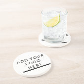 Dessous De Verre En Grès Personnaliser - conception - ajoutez votre logo (Côté)