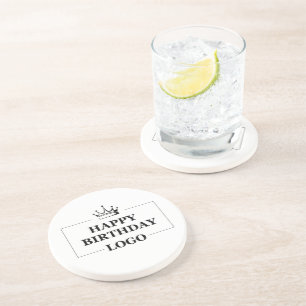 Dessous De Verre En Grès Personnaliser le Modèle d'anniversaire Personnalis