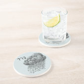 Dessous De Verre En Grès Peste de grêle pour Seder (Côté)