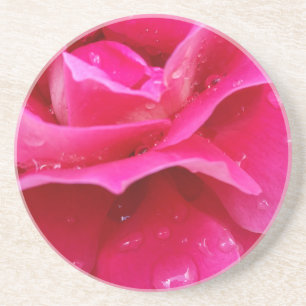 Dessous De Verre En Grès pétales roses