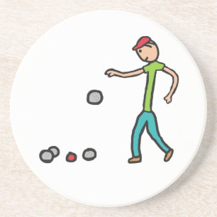 Dessous De Verre En Grès Petanque