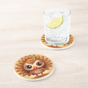 Dessous De Verre En Grès Petit Dinde 4