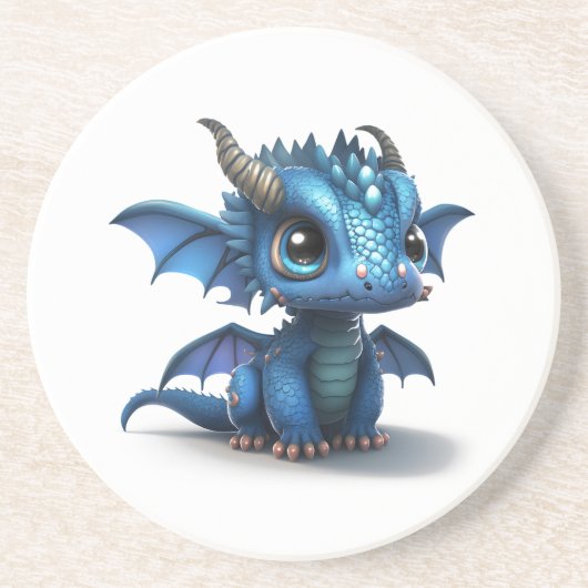 Dessous De Verre En Grès Petit Dragon (Devant)