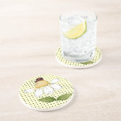Dessous De Verre En Grès Petit stupéfier doux de coccinelle assoiffé (Côté)