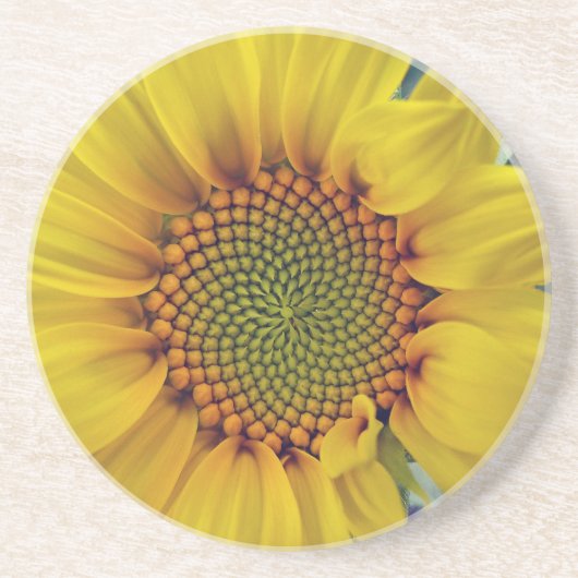 Dessous De Verre En Grès Petit tournesol (Devant)
