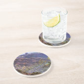 Dessous De Verre En Grès Petite Creuse, Lumière du soleil de Claude Monet (Côté)