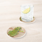 Dessous De Verre En Grès Petite grenouille tropicale (Côté)