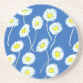 Dessous De Verre En Grès Petite marguerite blanche Dessous de verre de grès (Devant)