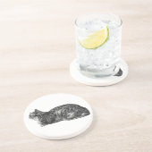 Dessous De Verre En Grès Petite pause, Pointe Tabby (Côté)