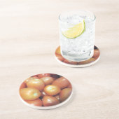 Dessous De Verre En Grès Petites tomates rouges (Côté)