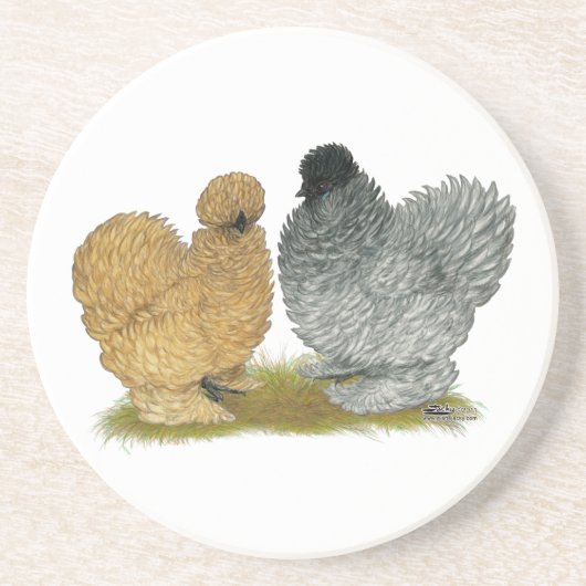 Dessous De Verre En Grès Petits poulets (Devant)