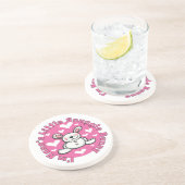 Dessous De Verre En Grès Peu de lapin du câlin de Nana (Côté)