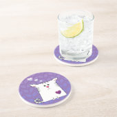 Dessous De Verre En Grès Peu de pourpre d'Alfie (Côté)