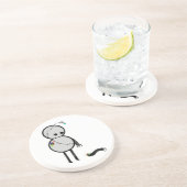 Dessous De Verre En Grès Peu de robot avec le bras cassé (Côté)