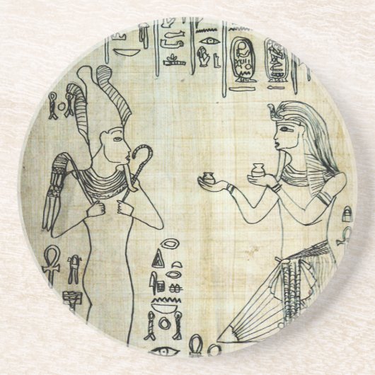 Dessous De Verre En Grès Pharaons (Devant)