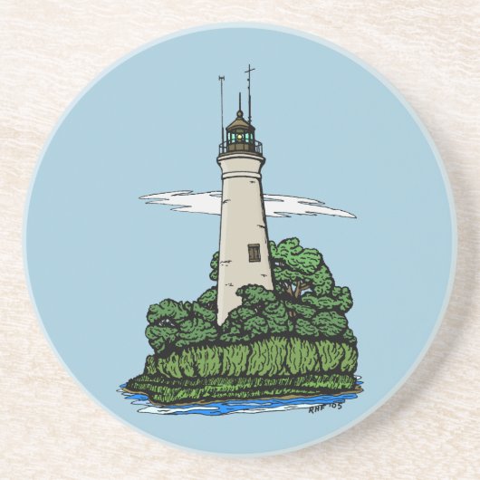 Dessous De Verre En Grès Phare (Devant)