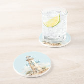 Dessous De Verre En Grès Phare au bord de la mer (Côté)