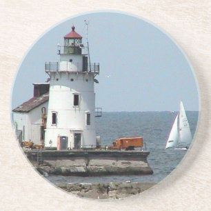 Dessous De Verre En Grès Phare de Cleveland (été)