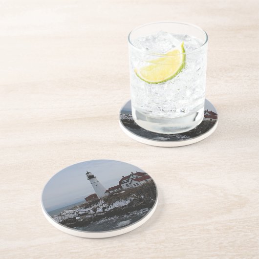 Dessous De Verre En Grès Phare de Portland Head (Côté)